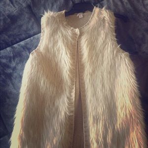 Faux fur vest